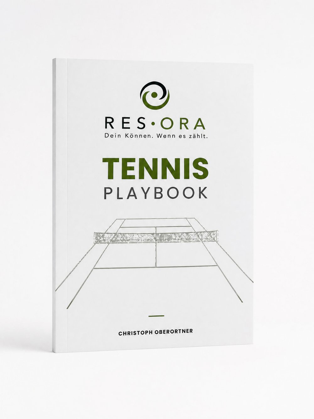 Das RESORA Tennis Playbook als gedrucktes Buch